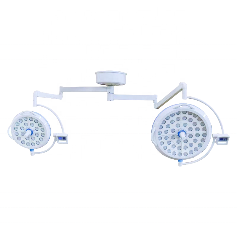 Hospital Lights For Surgery And Examination Switch Operation Room Ceiling Rotatory Double-Head LED Surgical Shadowless Lamp