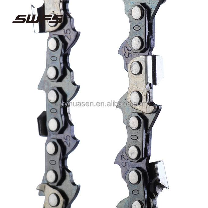 Semi-Chisel 16-inch saw chain, 66 links 66 blades professional chainsaw Every drive link has one blade