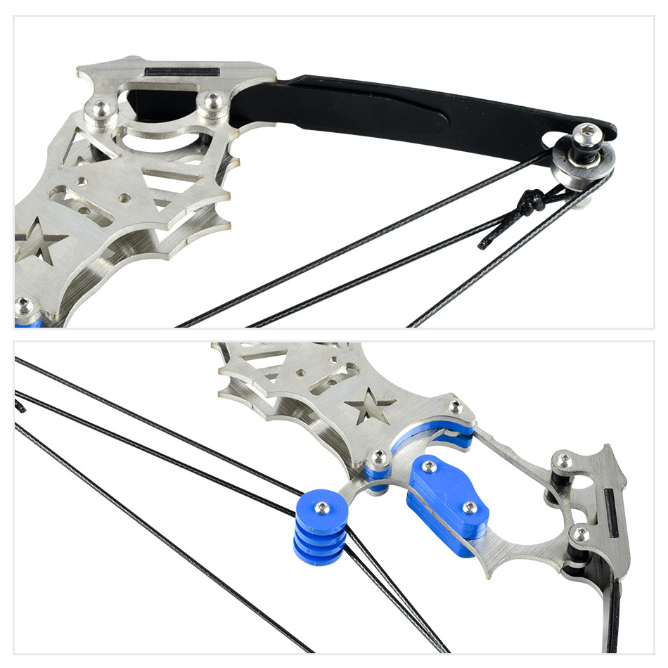 SYQT Compound Bow Arrow Hunting Game Target Shooting Bow And ArrowSmall Pulley  Stainless Steel Compound Shooting Set