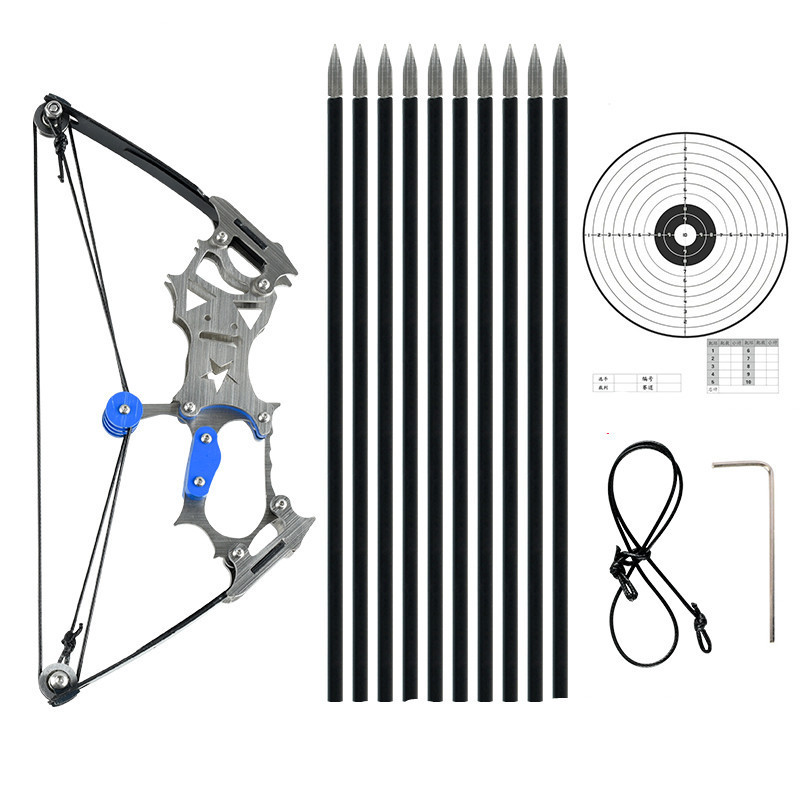 SYQT Compound Bow Arrow Hunting Game Target Shooting Bow And ArrowSmall Pulley  Stainless Steel Compound Shooting Set