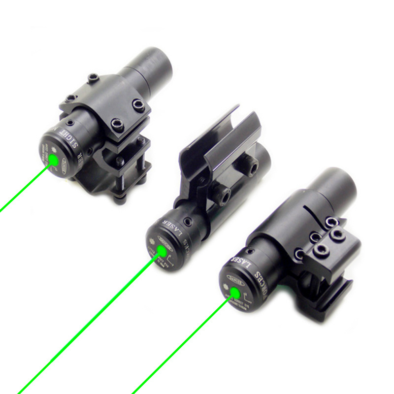 SYQT Green Laser Sight Tactical Adjustable Switch On/ Off for Outdoor Hunting