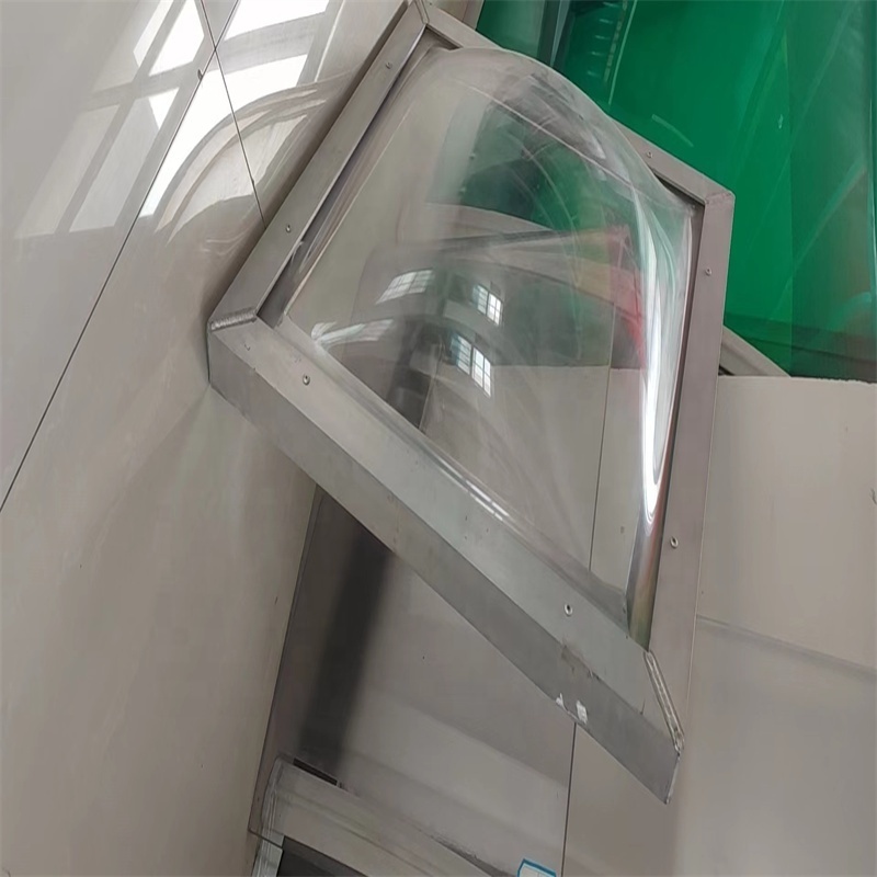 polycarbonate skylight with aluminum frame/ Polycarbonate sheet CNC cutting to size, cutting to shape part