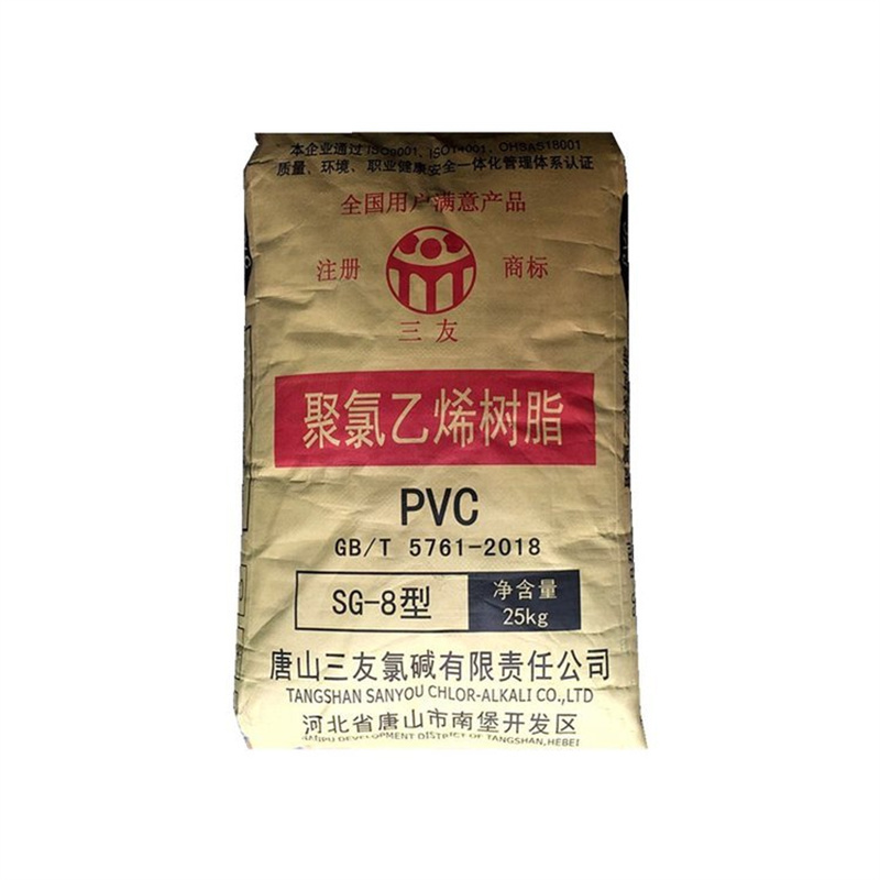 PVC SG8 Tangshan Sanyou Calcium Carbide Method Polyvinyl Chloride Paste Resin PVC Powder