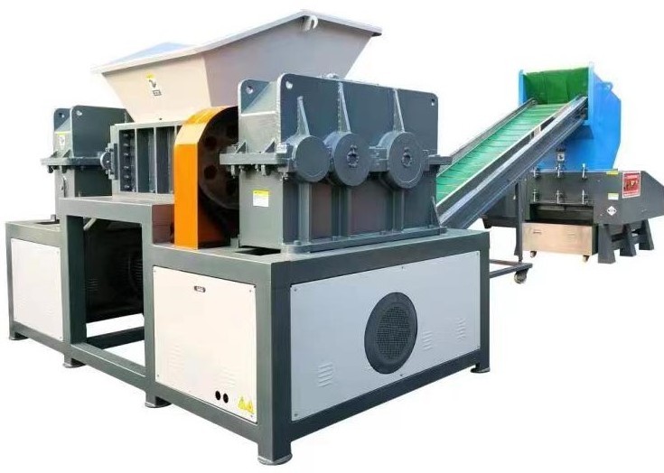 High yield and high quality industrial metal plastic crushing dual axis shredder 1000 type metal large plastic crushing machine