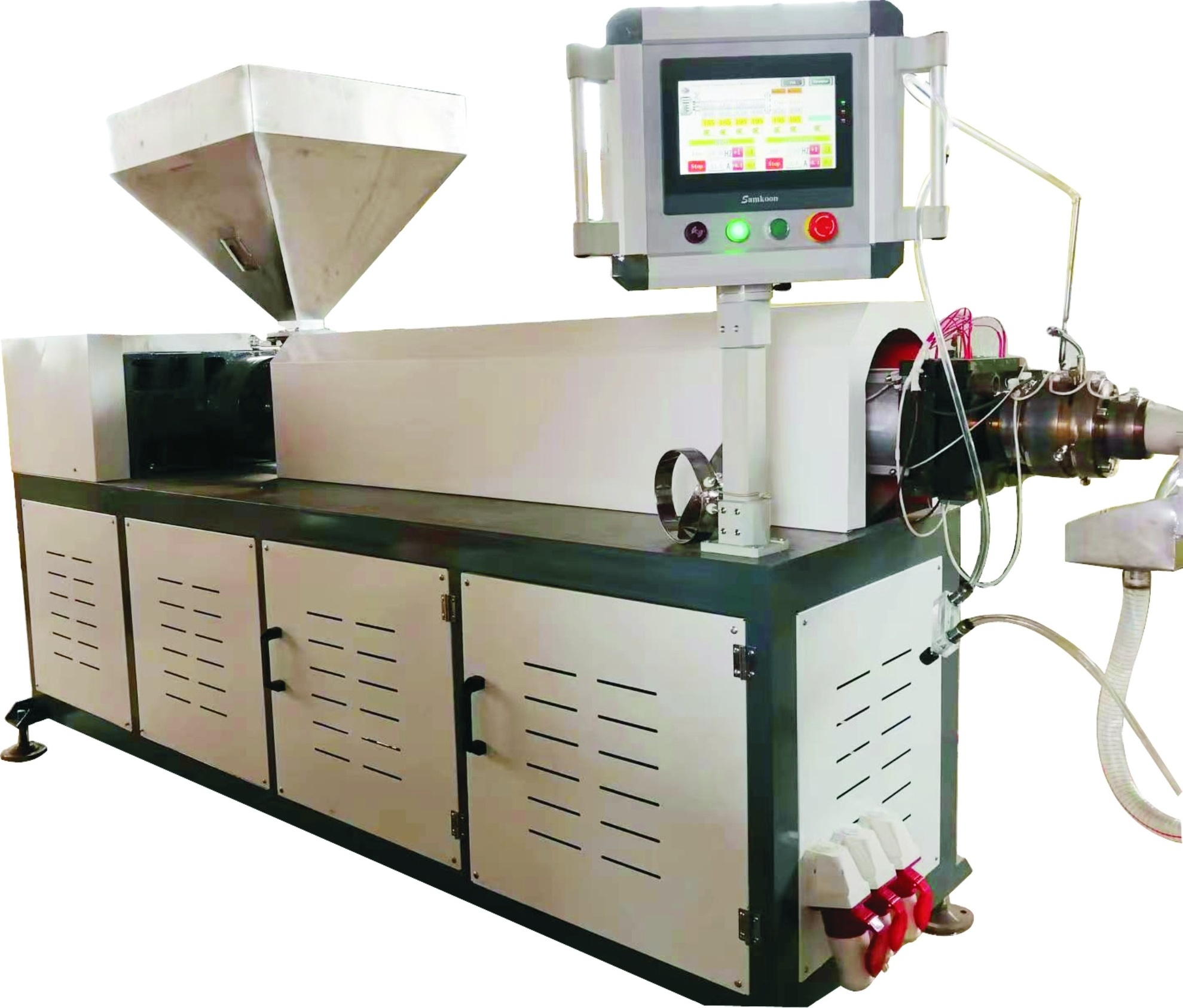 PVC profile production equipment single and double screw window profile line slot sealing PVC profile production line