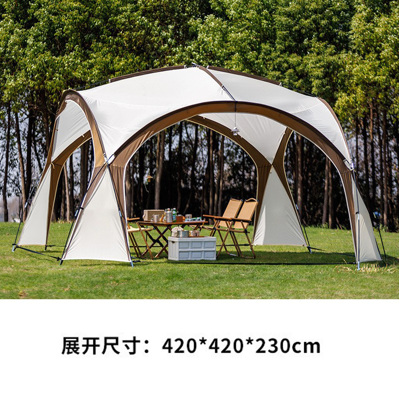 Mongolian yurt tent dome portable folding outdoor camping canopy outdoor rain and sun protection large sunshade