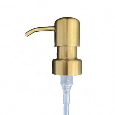 Wholesale Private Logo Free Sample 24/410 28/410 28/400 Metal Lotion Pump Stainless Steel Liquid Soap Dispenser Pump