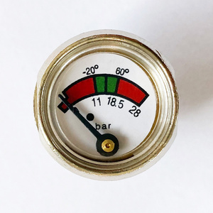 Factory Direct Sales 1"(23mm)  Mini Pressure Gauge,Copper Alloy Manometer,Fire Extinguisher Gauge