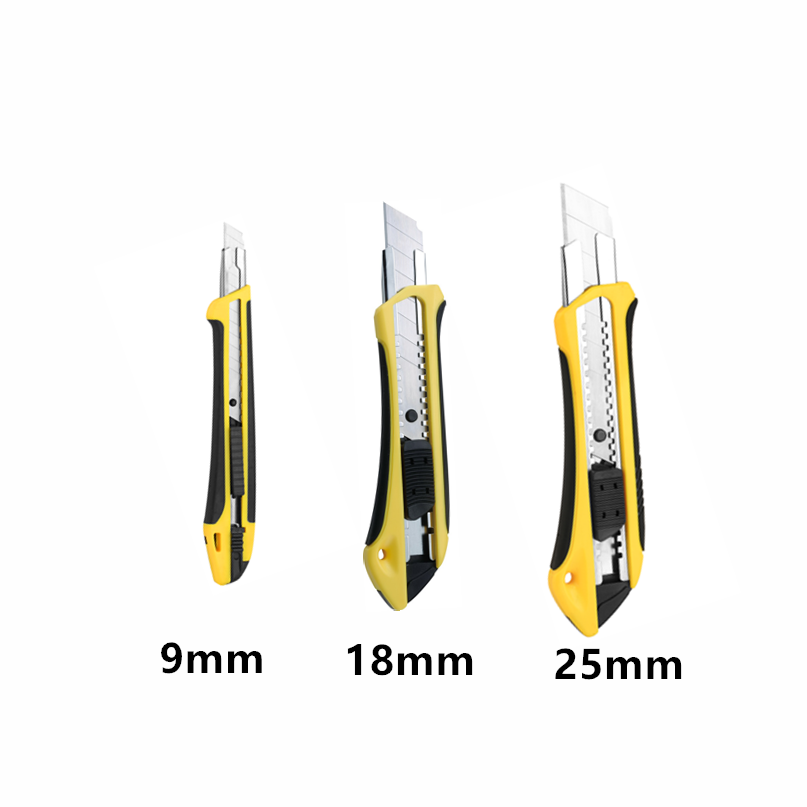 ABS plastic sliding blade snap off utility safe hot snap off blade knife cutter three size