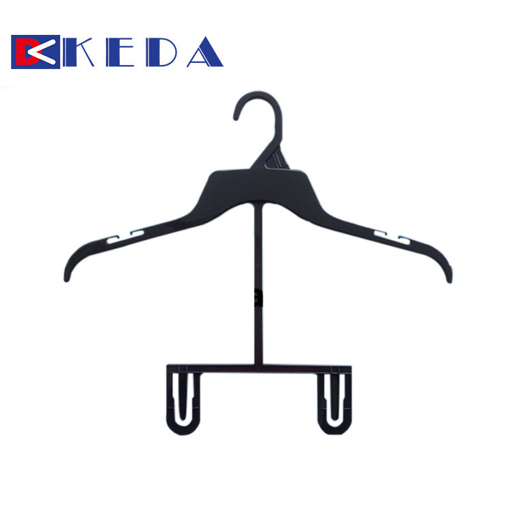 pp black 2 piece set clothes full body hanger