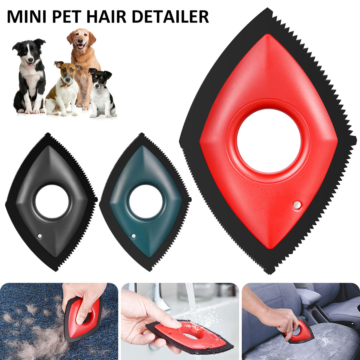 Pet Hair Remover Fur Removal Animal  Brush for Couch Car Detailing  Dogs Accessories Cat Hair Cleaning Hair  Tool