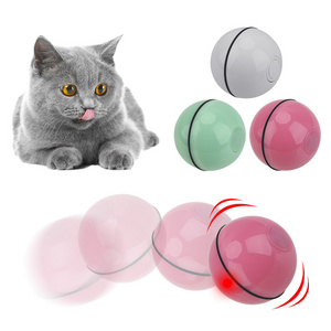 USB cat toy ball Interactive Rolling Ball Automatic Rotating Pet Play Game Toys For Cats Dog Kitten USB Electric LED Flash Balls