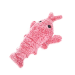 USB Electric Jumping Cat toy Shrimp Moving Simulation Lobster Electronic Plush Toys For Pet dog cat Children Stuffed Animal toy