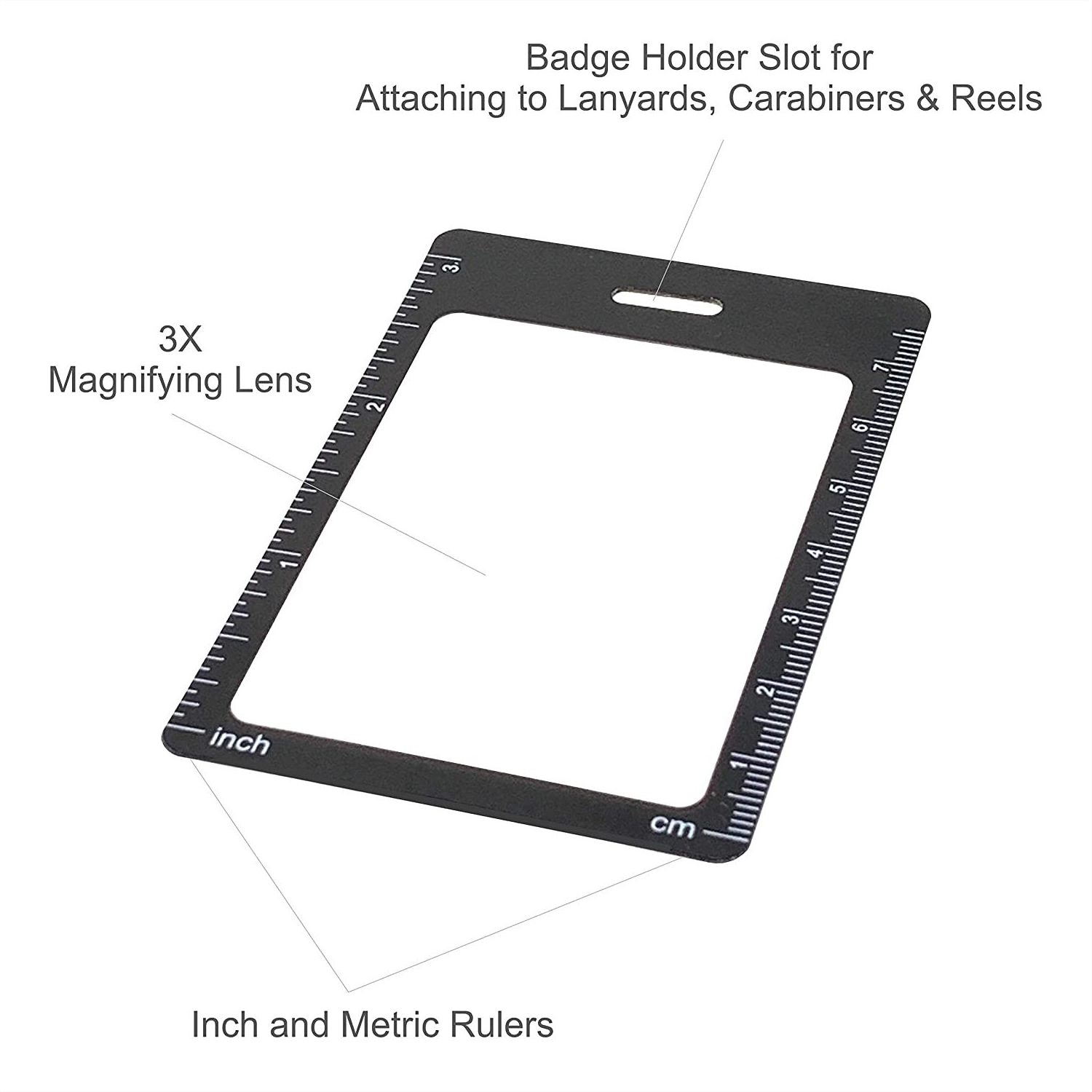 Credit Card Size 3X Magnifiers, Reading Fresnel Lens Pocket Magnifier for Wallet Pocket