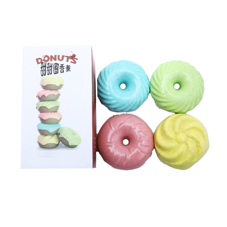 Pet Air Freshener For Long-lasting Fragrance Bionic Donut Design Solid Perfume Cat Aromatherapy