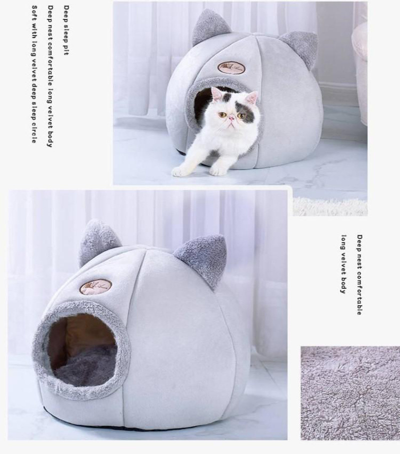 Hot seller  Cat Sleeping Bag Washable Dog Cave pet beds fluffy pet bed