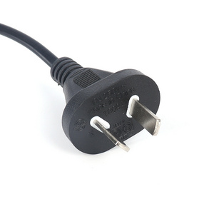 10A 250V Argentina Standard 2 Pin Plug H03VVH2-F 2x0.75mm2 IRAM AC Power Cord