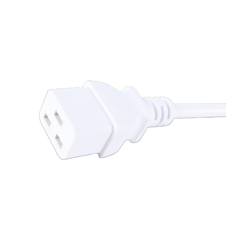 German straight schuko power cord to IEC 320 C19 lock mains cable with European Europe Euro EU VDE certificate