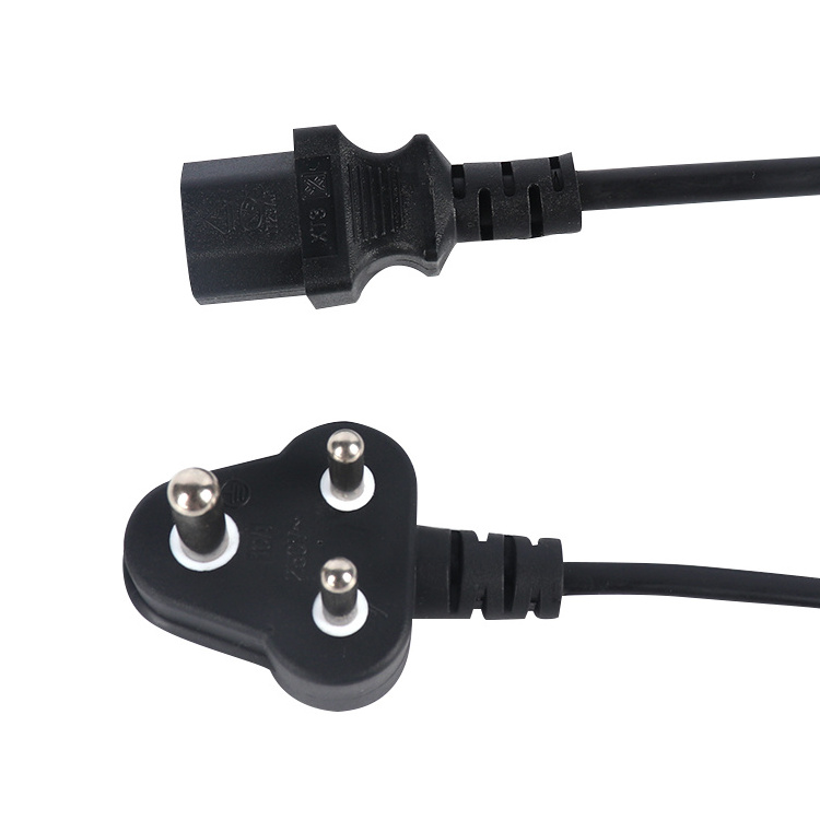 Indonesia Plug to IEC C13 Computer 3 Pin Power Cord