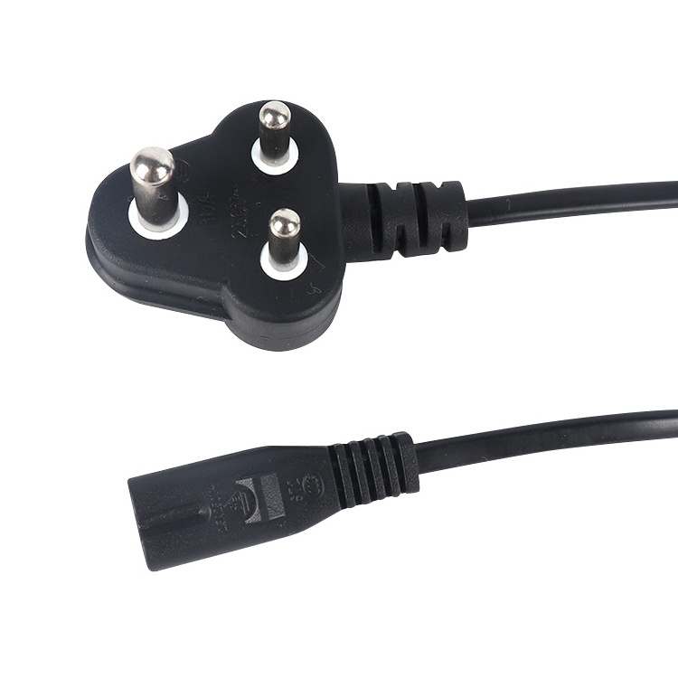 Indonesia Plug to IEC C13 Computer 3 Pin Power Cord