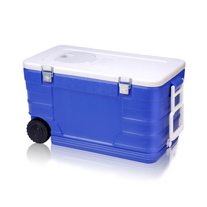 unique features 40L commercial multi-functional Insulation food fresh Ice cooler portable PP  cooler box for travel beach