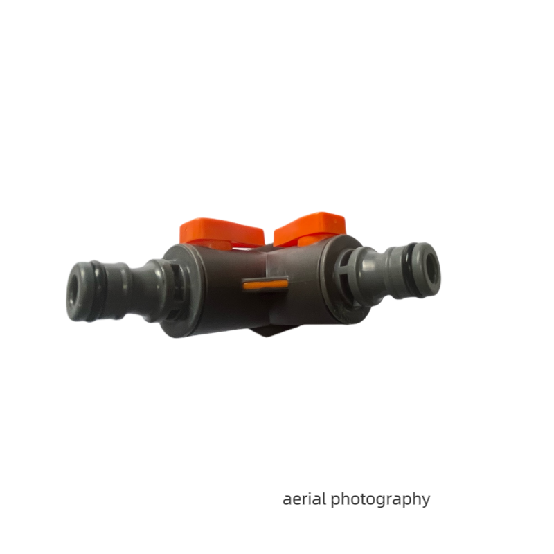 Plastic belt switch valve, three-way nipple interface, one in and two out water distribution valve High flow valve