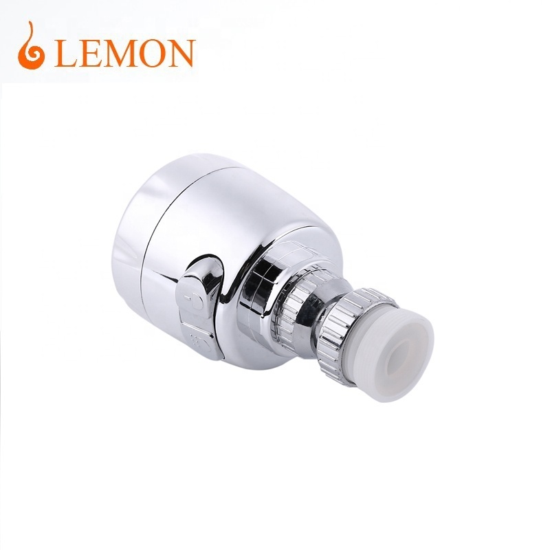 Lemon 360 Degree Rotate Adjustable water save Adapter Kitchen aerator Faucet Tap Head with 2 Modes Faucet Water Sprayer Adapter