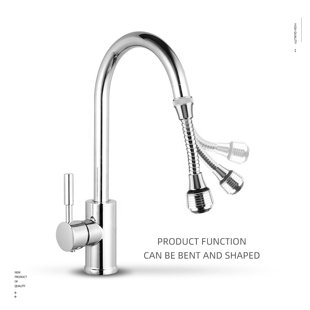 2 Modes Extender Anti-Splash Kitchen Sink water save Aerator 360 Rotate ABS Polish Chrome Kitchen Faucet shower Head Replacement