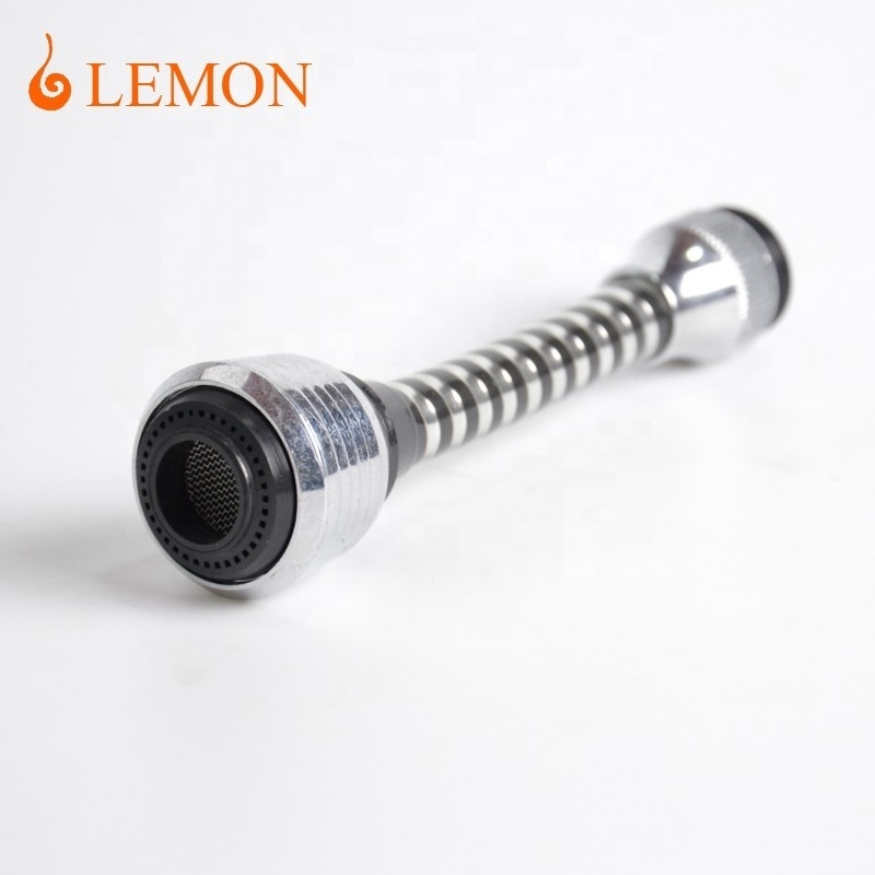 Lemon Hot selling 360 degree rotation faucet aerator plastic water saver extension kitchen aerator shower head swivel nozzle