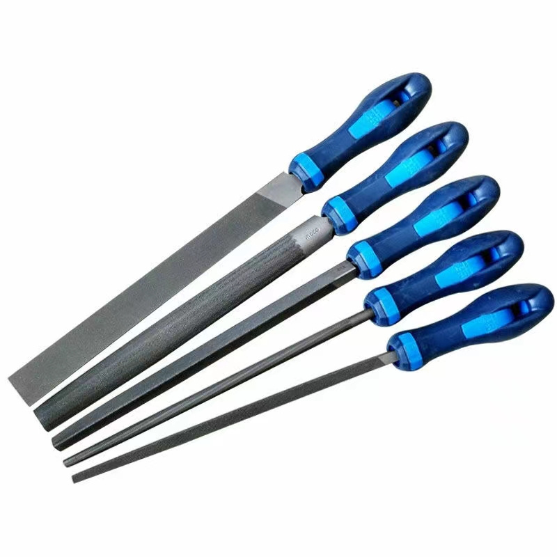 Carpenter'S Triangular Half Round File Metal Steel File Grinding Tool File Set