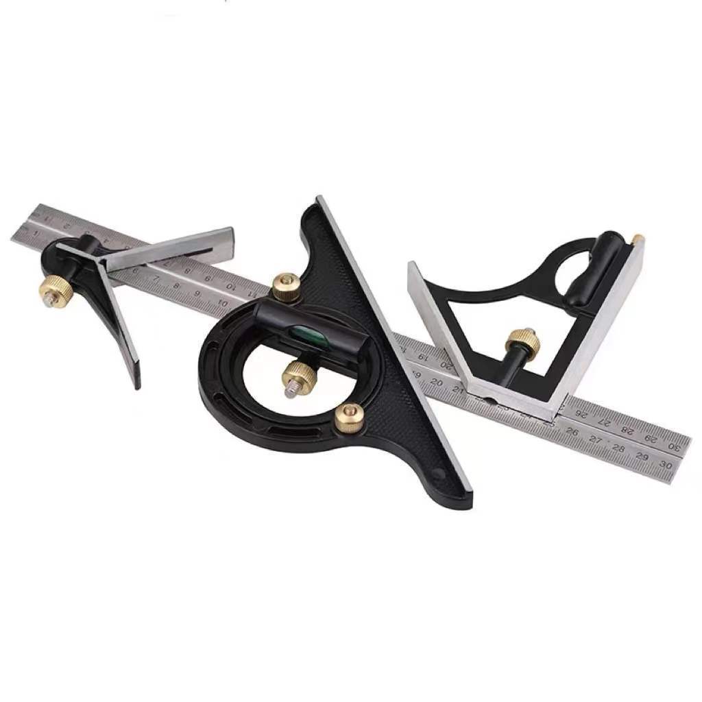 Adjustable Combination Set Square 300Mm / 12 Inch Multi-Functional Right  Engineer Measuring Tool Angle Ruler