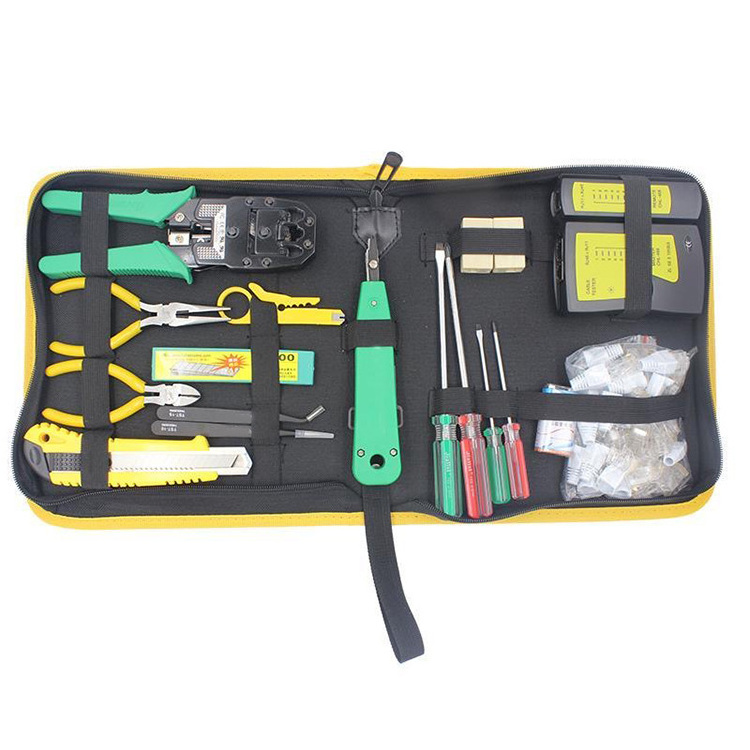 Hotsale New Design 2020 Lan Network Pc Repair Tool Kit Cable Tester And Plier Set Hand Tool Crimp Crimper Plug Clamp