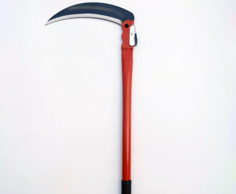 With Long Handle Advanced Grass Garden Carbon Steel Machine Wood  Hand Farm Cutting Tool Sickle Black Finish