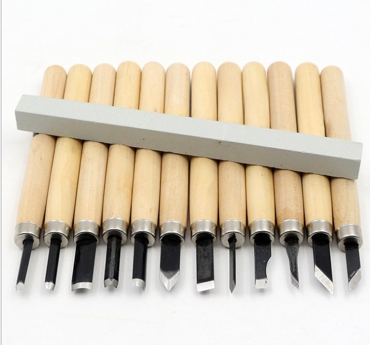 3-12pcs woodcut knife DIY tools engrave hand carving knife