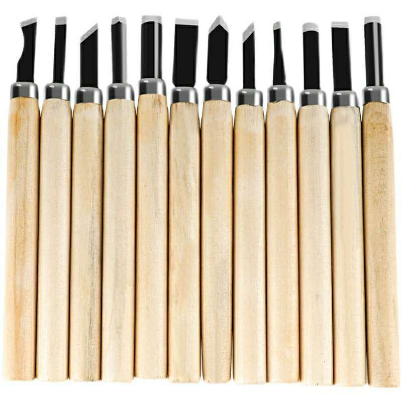 3-12pcs woodcut knife DIY tools engrave hand carving knife