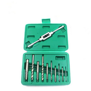 Damaged Tap Pipe Faucet Repair Handle 11Pcs Broken Rusty Screw Bolt Extractor Set Stripped Stud Remover With Reamer Wrench