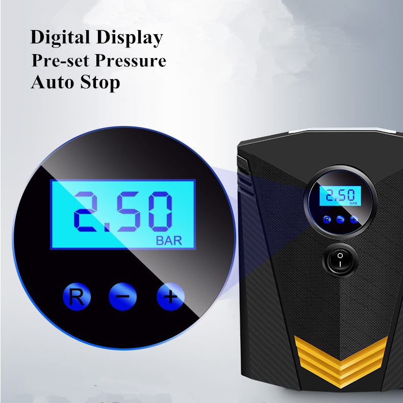 Ideas In Life12V DC 150 PSI CE Certification Portable Digital Auto Tire Inflator pump Car tyre inflators