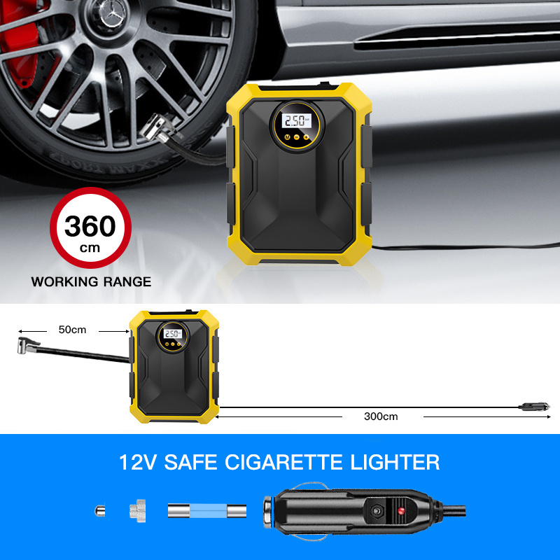 Portable tire inflator pump / electric pump air car / automatic air compressor for car tyre