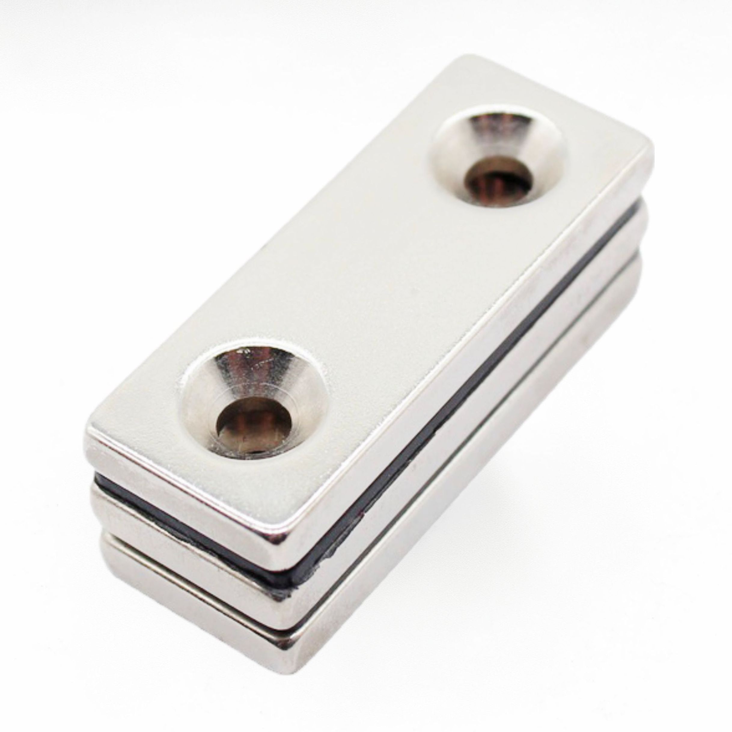 Block Rare Earth Magnet Rectangular Block Neodymium Magnets With Countersunk Holes