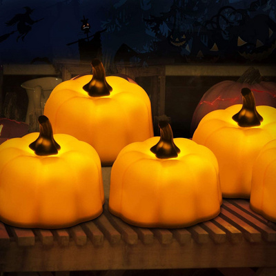 Wholesale Halloween Pumpkin Lanterns Halloween Decorations Led tea Candle halloween candle Pumpkin tea light