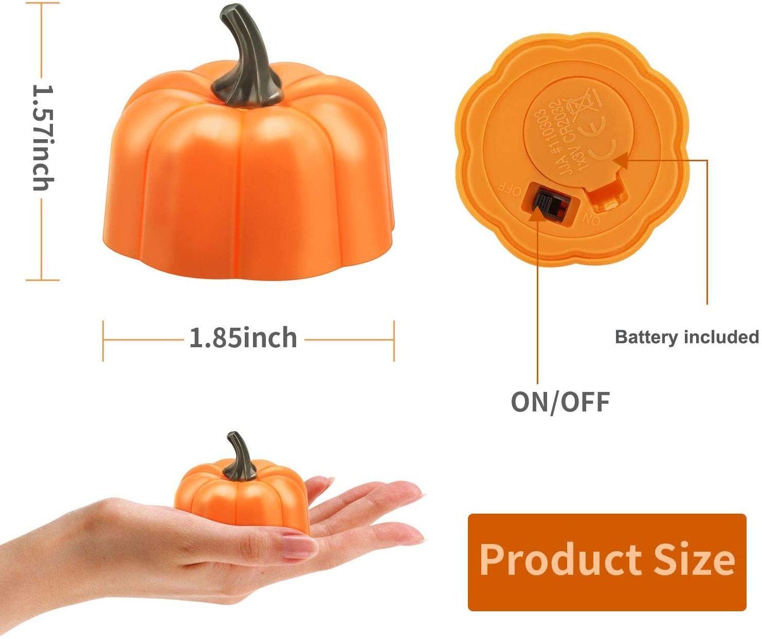 Wholesale Halloween Pumpkin Lanterns Halloween Decorations Led tea Candle halloween candle Pumpkin tea light