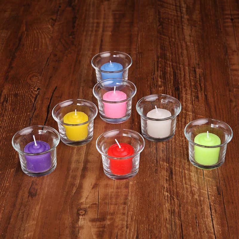 Creative candlelight dinner scented candles Valentine's Day candle cup transparent night light tea candle