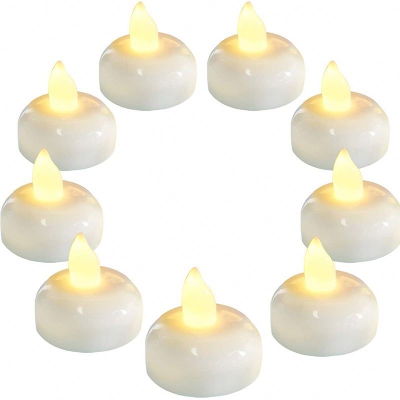 2022 Sense Water Floating Water Proof Led Floating Tealight Mini Led Candle Spa Bar floating led tea candles