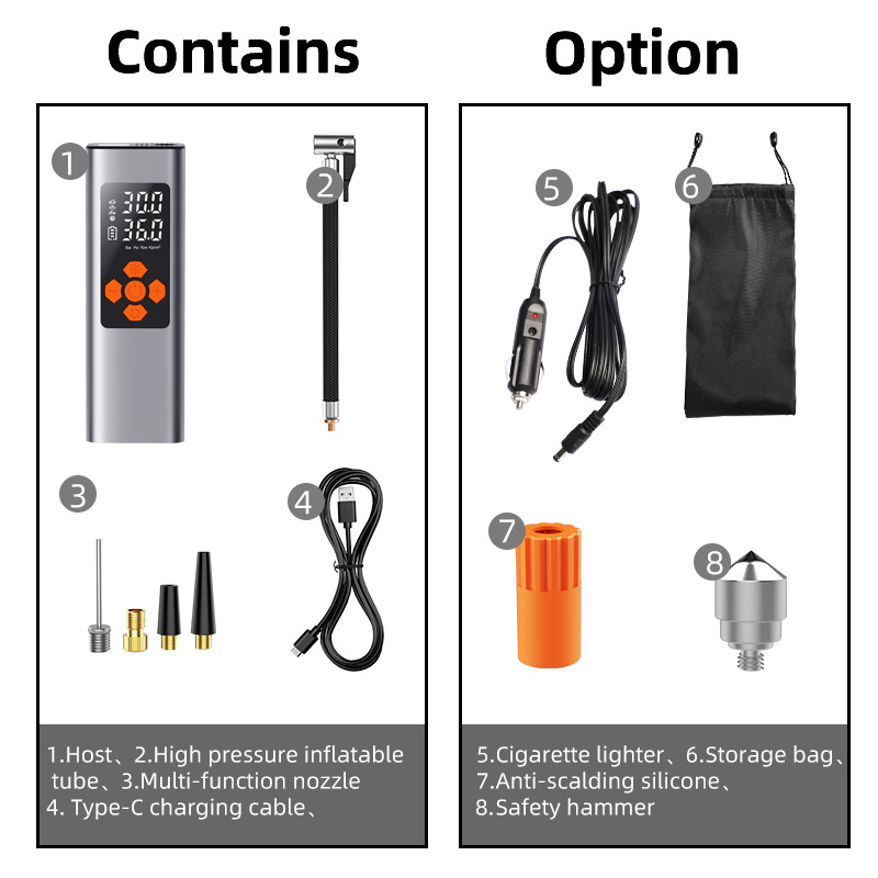 Cycle Tire Inflators For Inflatables Boat Air Mattress With Built-in Pump Easy To Inflate