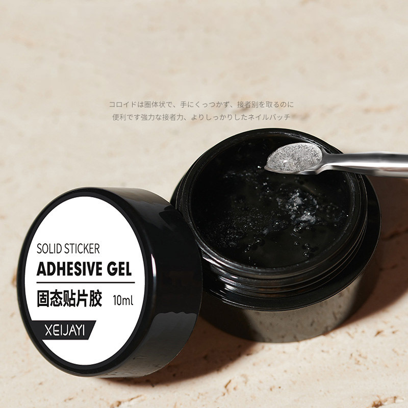 Factory Wholesale Canned Solid Nail Tip Gel Easy Adhesive Nail Extension Solid Glue Gel