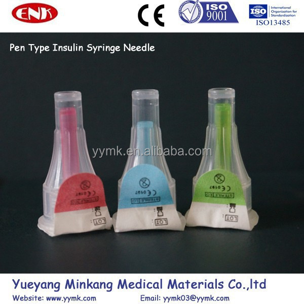 Medical disposable insulin syringe pen needle 29G-33G