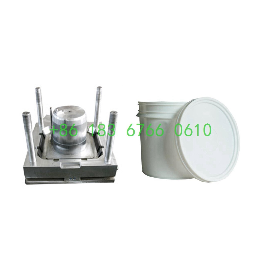 Moule Seau Plastique 10L-20L Custom Molding Injected Small Plastic Bucket Plastic Molds With Metal Handle