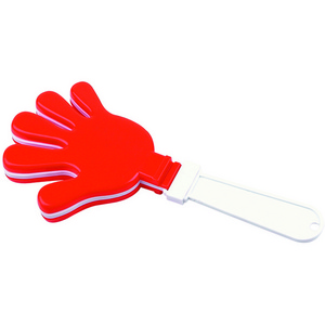 promotion oem custom logo football game plastic small hand clapper noise maker YC108