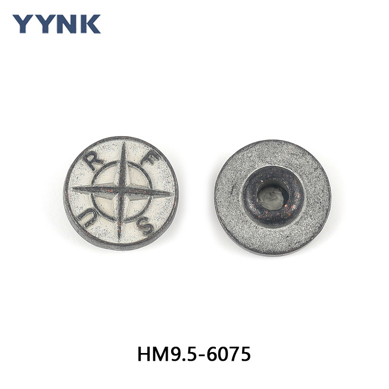 OEM ODM Custom Embossed Logo Pocket Button Metal  Tack Jeans Button Buttons and Rivets for Denim Jacket Pants