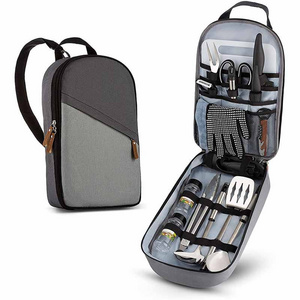 Portable Camping Utensils Set Camp Cooking Kit with Organized bag